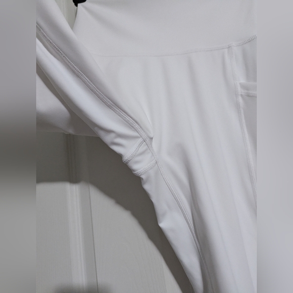 Aerie Offline Goals 7/8 Legging White Mesh Details High Waist Medium - Picture 5 of 9